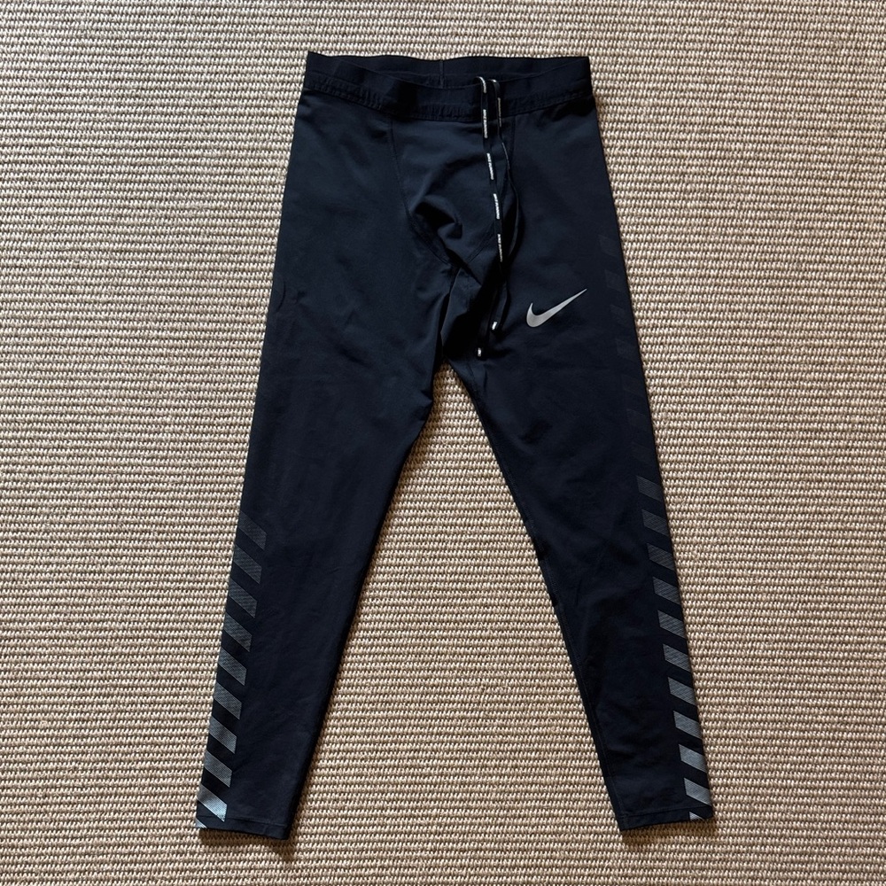 Nike Men's Black Flash Running Tights Small